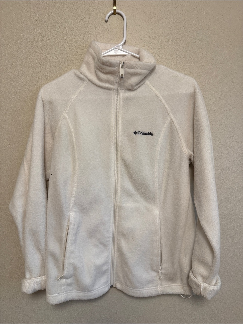 Columbia Women's White Full-Zip Fleece Jacket